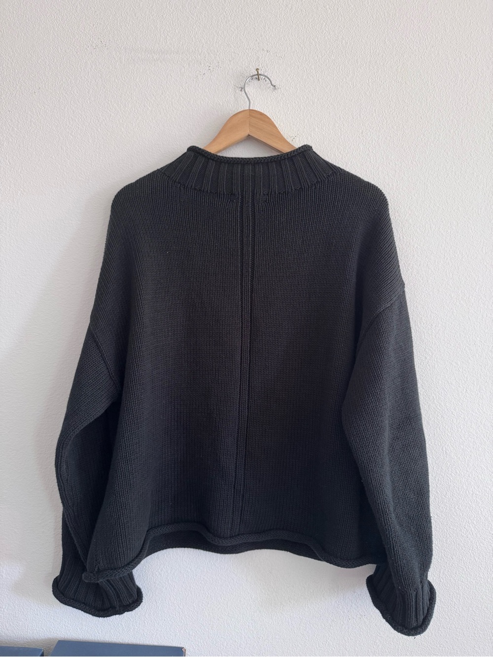 J Crew 2025 Rollneck Sweater In Black Size L - Picture 5 of 7
